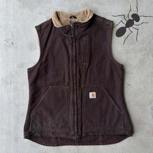 Carhartt Other - Vintage Y2K Carhartt WOMENS WV001 DKB Brown work wear vest